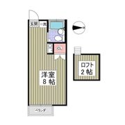 ヴィラ椚田の間取り画像