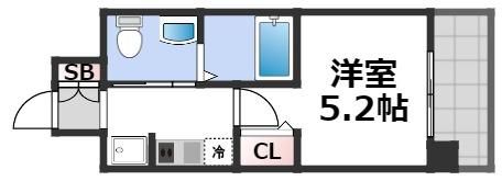 エスリード南堀江リバーサイドの間取り画像