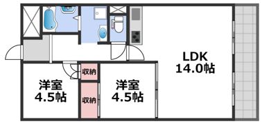 シティハイツ深江の間取り画像