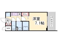 プレサンスTHE神戸の間取り画像