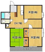 オアシス下到津の間取り画像