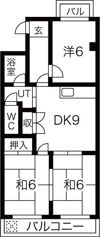 シャトレ元植田の間取り画像