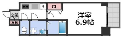 ファステート難波デラックスの間取り画像