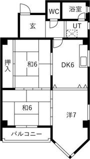 フルーヴェ1番館の間取り画像