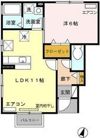 パルティール若竹の間取り画像