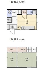 川内貸家の間取り画像