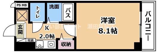 グランデ・ラーゴHOEI 1の間取り画像
