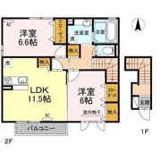 エステート はなみずき B棟の間取り画像