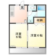サンフラワーハイツ B棟の間取り画像