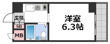 シティピア玉造の間取り画像