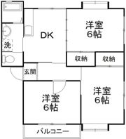 コスミック富塚の間取り画像