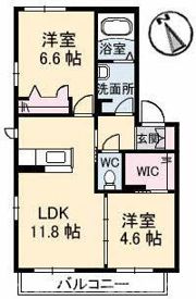シャーメゾン高松西の間取り画像