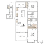 グランスタ大門 南棟の間取り画像