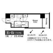 アドバンス西梅田ラシュレの間取り画像