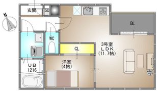 仮称）REGALEST 小橋町2の間取り画像