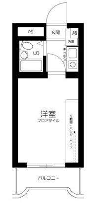 スカイコート市ケ谷第3の間取り画像