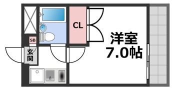 LakiaMaison高井田の間取り画像