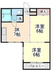 シャルム桜ヶ丘の間取り画像