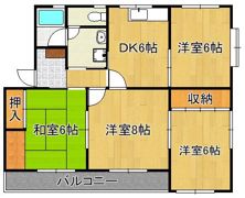 コーポ力丸の間取り画像