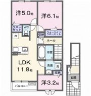 ベッラ・ヴィータ カケガワの間取り画像