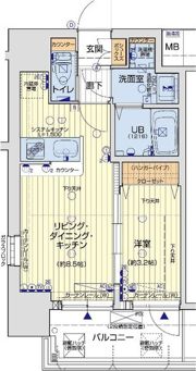 レオンコンフォート難波ブランの間取り画像