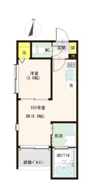ハーモニーテラス上篠崎Ⅲの間取り画像