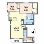 フルール D棟の間取り画像
