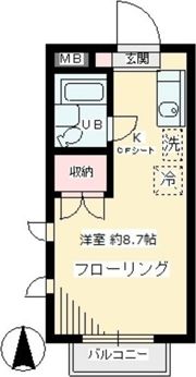 ウエスト アシュールの間取り画像
