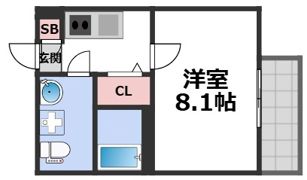 カルミア鶴橋の間取り画像