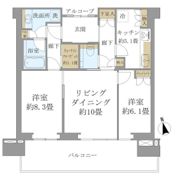 グラングリーン大阪THE NORTH RESIDENCEの間取り画像