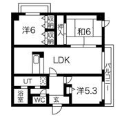 トレ・ビバース上山手公園Ⅱの間取り画像
