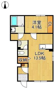 仮）北九州市八幡西区町上津役西2丁目賃貸アパート新築工事の間取り画像