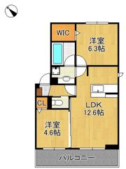 (仮称)D-ROOM別所町A棟の間取り画像