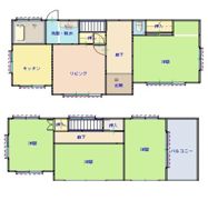 守谷市百合ケ丘2丁目N住宅の間取り画像
