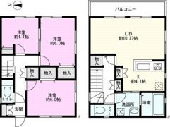 笹目六丁目戸建 2号棟の間取り画像