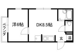 西川ハイツの間取り画像