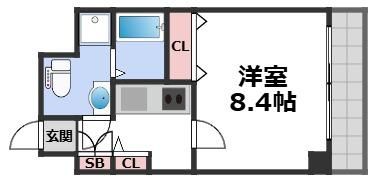 モンサンミッシェル北浜の間取り画像