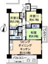 アスレ東原Ⅰ番館の間取り画像