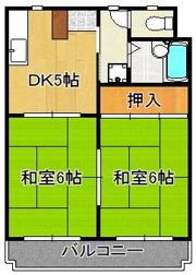シャトレ安部山の間取り画像