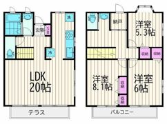 八雲テラスハウスの間取り画像