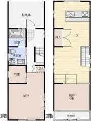千種区赤坂町2-56貸家の間取り画像