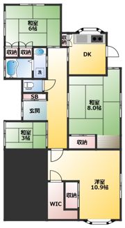 志茂5丁目戸建ての間取り画像
