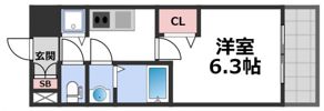 ゼオン大阪EASTの間取り画像