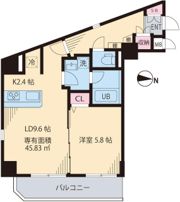 シャルマン三鷹の間取り画像