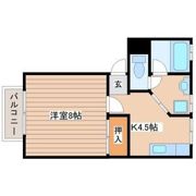 レジデンス黒木の間取り画像