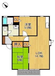 サンヴィレッジ・K A棟の間取り画像
