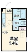 ハーミットクラブハウス弘明寺Ⅱの間取り画像