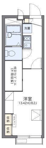 レオパレスオータム Ⅴの間取り画像
