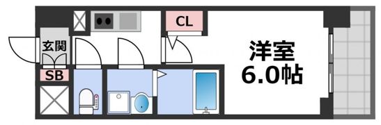 エスリードレジデンス大阪本町の間取り画像