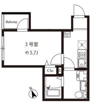 モダンアパートメント上板橋の間取り画像